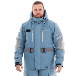 Куртка мужская Dragonfly Expedition Blue/Grey, мембрана DFTEX, голубой/серый, размер S, 170 см
