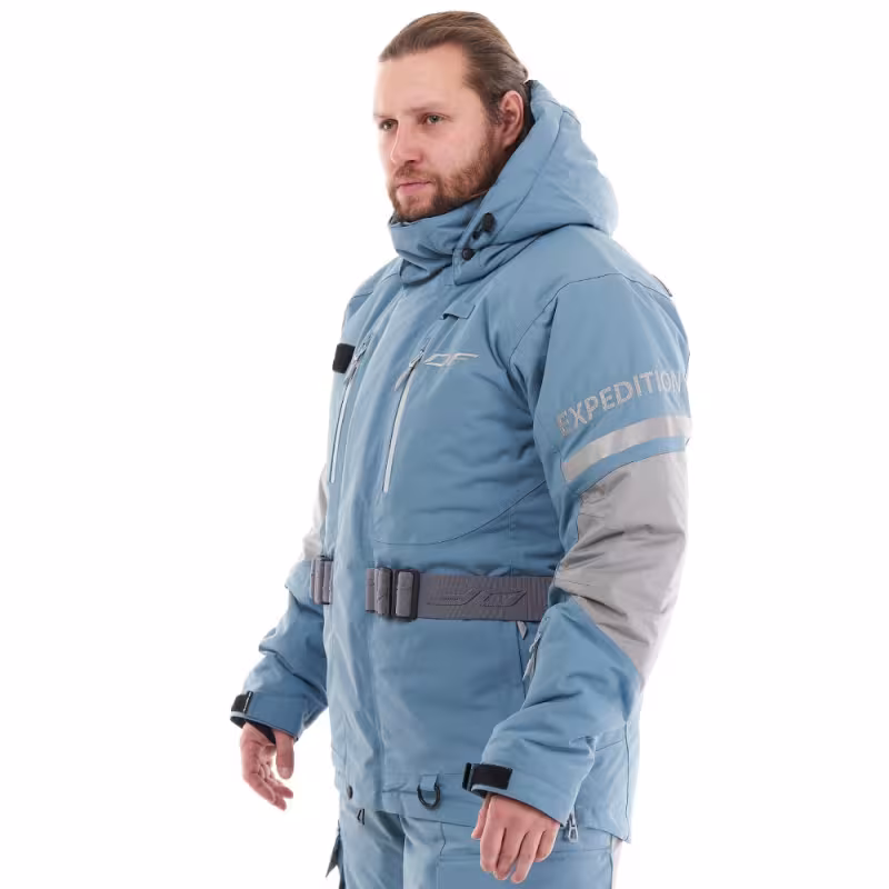 Куртка мужская Dragonfly Expedition Blue/Grey, мембрана DFTEX, голубой/серый, размер L, 182 см