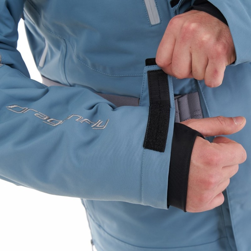 Куртка мужская Dragonfly Expedition Blue/Grey, мембрана DFTEX, голубой/серый, размер XL, 188 см