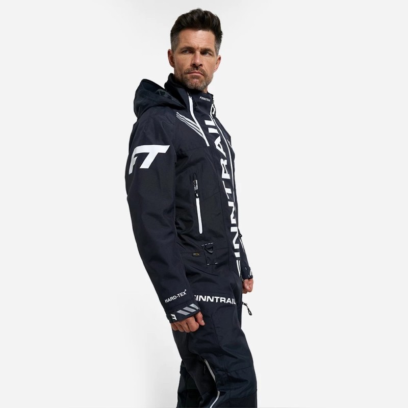 Комбинезон мужской Finntrail Backcountry 3901, мембрана Hard-Tex, черный, размер  42-44 (XS), 160-170 см