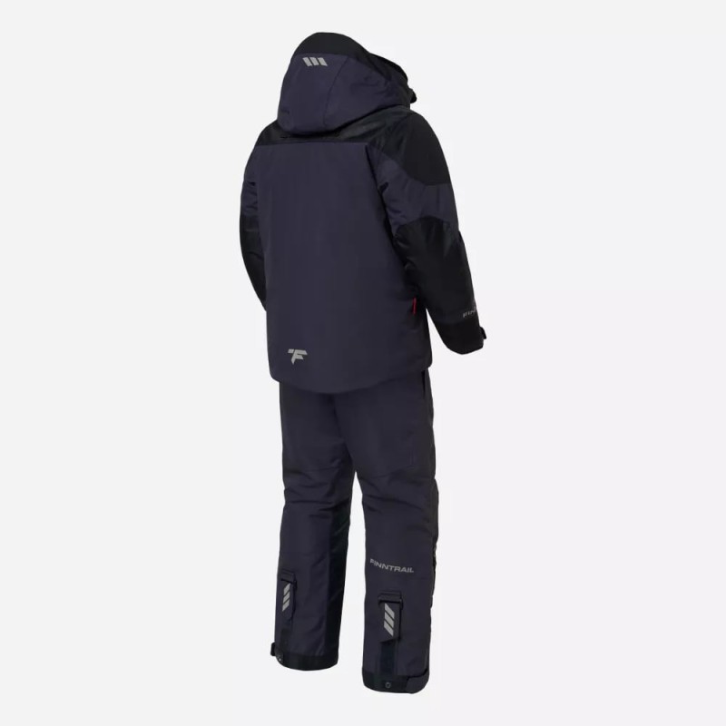 Коcтюм-поплавок Finntrail Escape 3756 DarkGrey, мембрана Hard-Tex, черный, размер 48-50 (М), 170-180 см