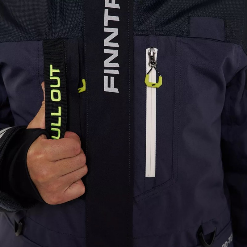 Коcтюм-поплавок Finntrail Escape 3756 DarkGrey, мембрана Hard-Tex, черный, размер 54-56 (XL), 180-190 см