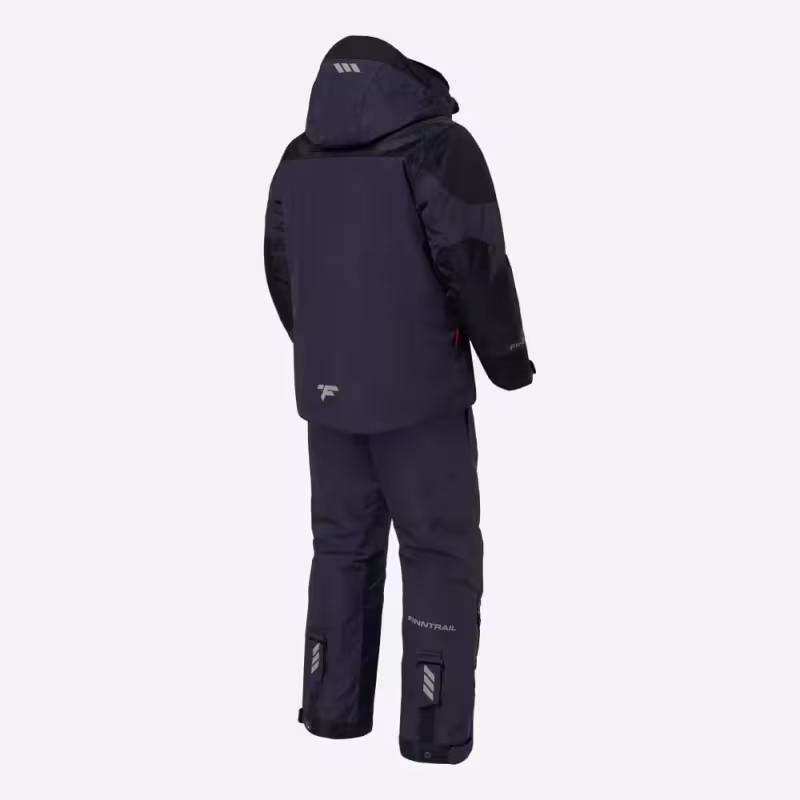 Коcтюм-поплавок Finntrail Escape 3756 DarkGrey, мембрана Hard-Tex, черный, размер 58-60 (XXL), 185-195 см