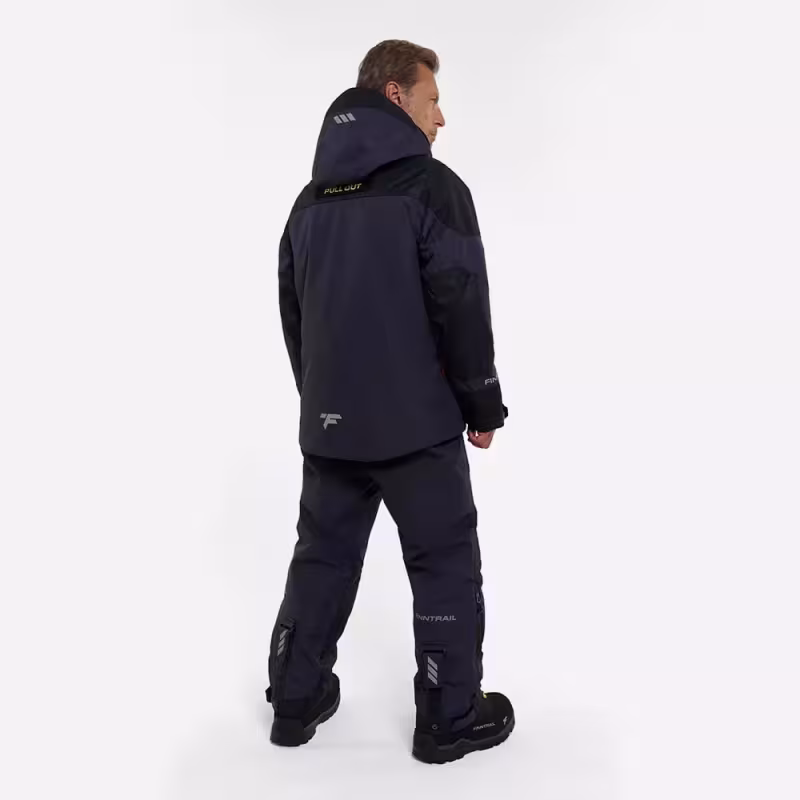 Коcтюм-поплавок Finntrail Escape 3756 DarkGrey, мембрана Hard-Tex, черный, размер 62-64 (XXXL), 190-200 см