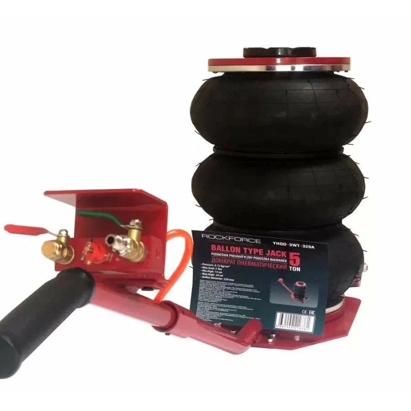 Домкрат подкатной пневматический RockForce, 5 т