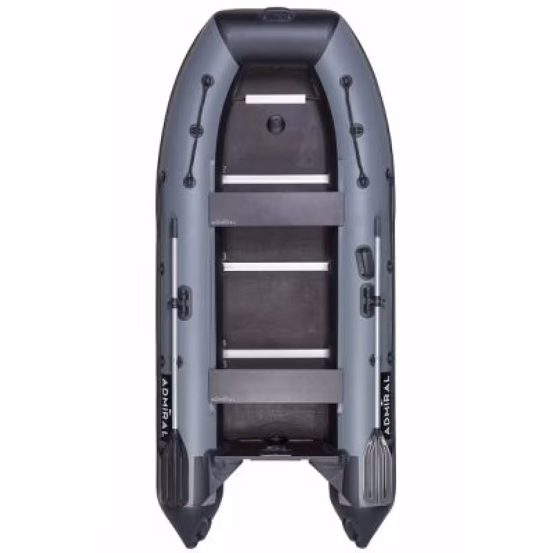 Надувная лодка ПВХ Адмирал 320 Classic, серый/черный