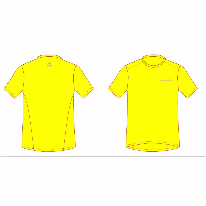 Футболка мужская Fischer Light, неон, размер 54