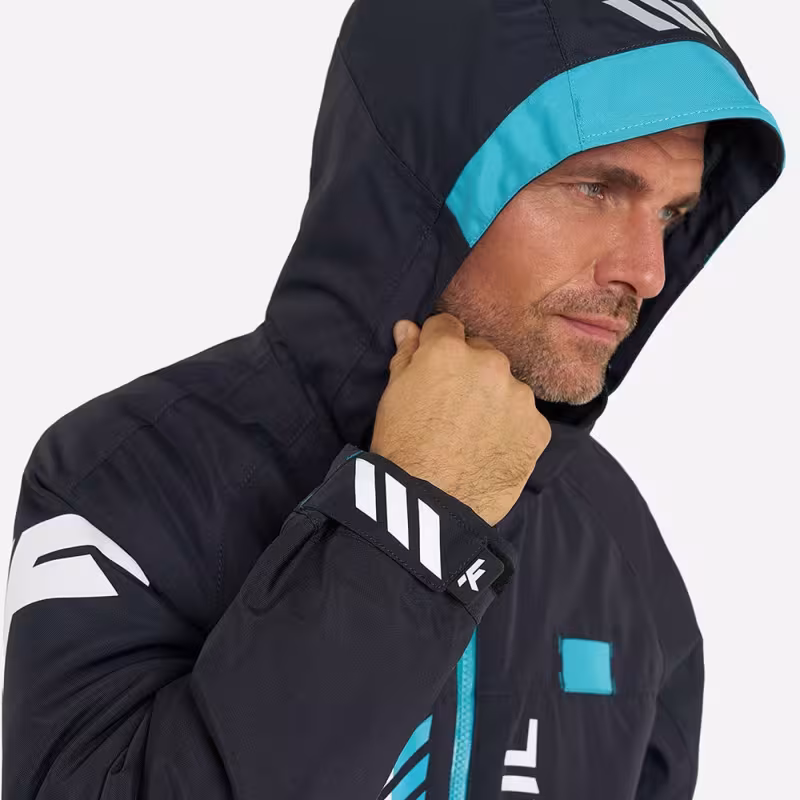 Комбинезон мужской Finntrail Widetrack Pro 3855 Graphite, мембрана Hard-Tex, черный, размер 58-60 (XХL), 185-195 см