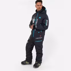 Комбинезон мужской Finntrail Widetrack Pro 3855 Graphite, мембрана Hard-Tex, черный, размер 62-64 (XXXL), 190-200 см