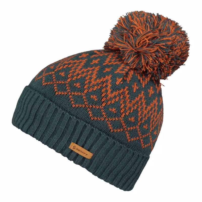 Шапка Scott MTN 40 Aruba Green/Earth Red, акрил, зеленый/оранжевый