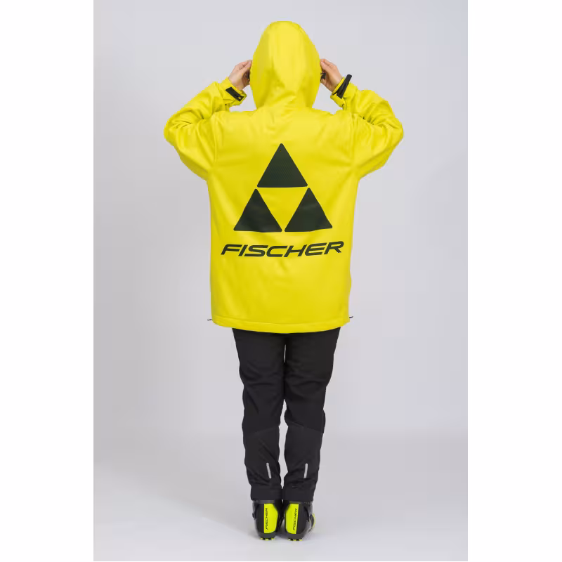 Куртка Fischer Anorak унисекс, softshell, желтый, размер L-XL
