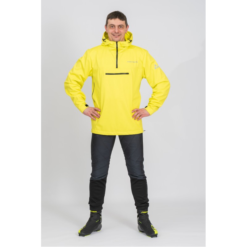 Куртка Fischer Anorak унисекс, softshell, желтый, размер S-M