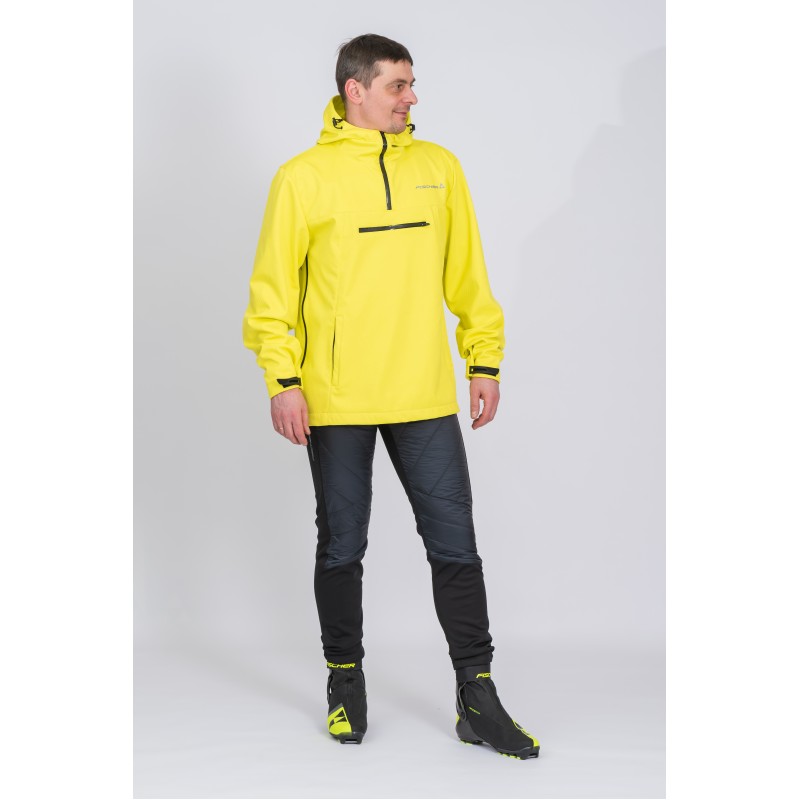 Куртка Fischer Anorak унисекс, softshell, желтый, размер S-M