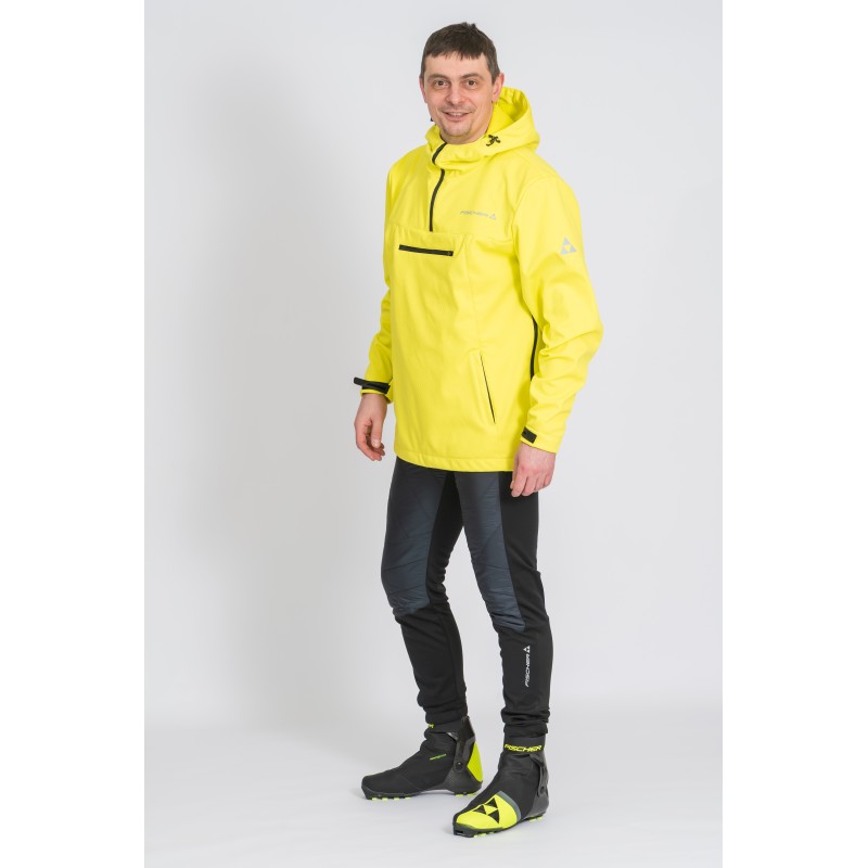 Куртка Fischer Anorak унисекс, softshell, желтый, размер S-M