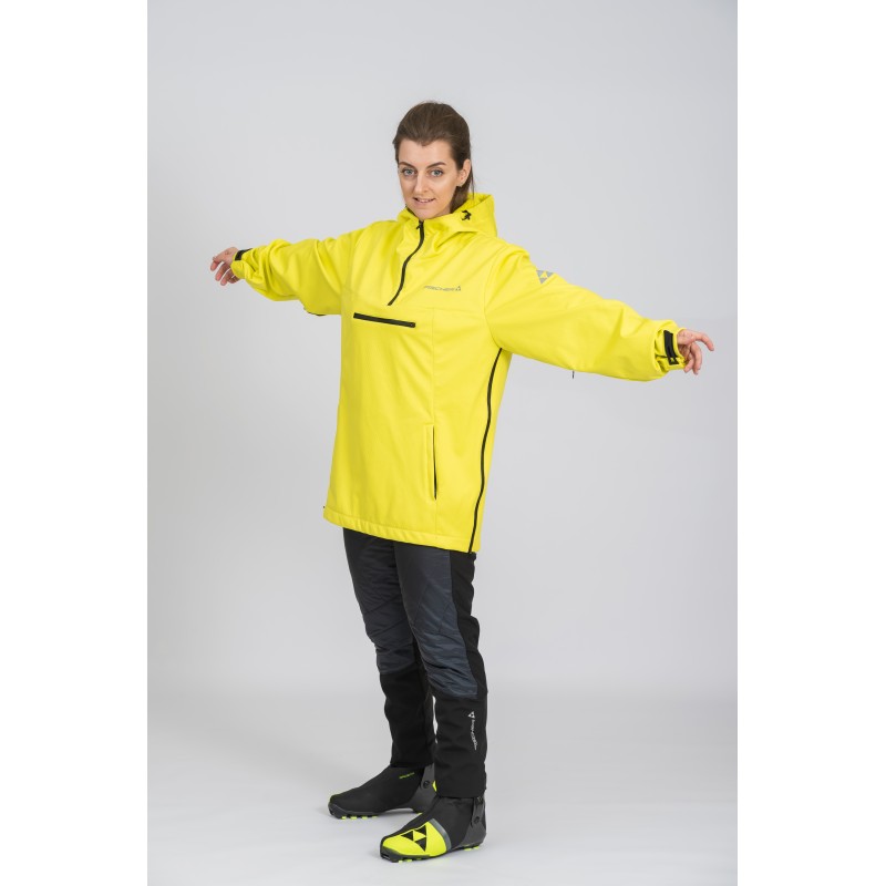 Куртка Fischer Anorak унисекс, softshell, желтый, размер S-M