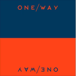 Шарф-бафф One Way Flame/Saphirblau, полиэстер, красный/синий