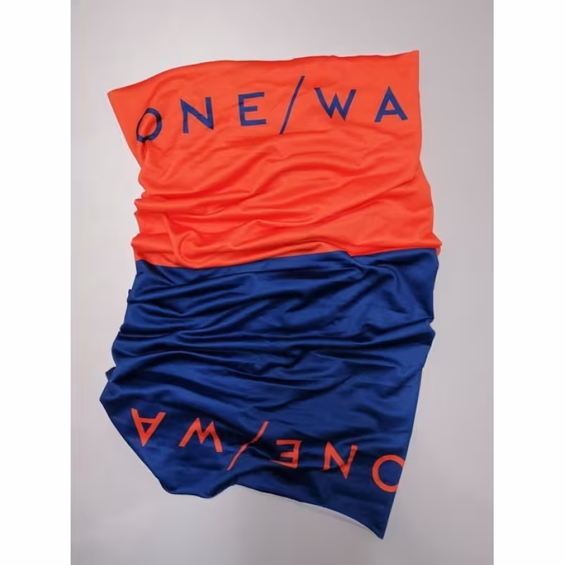 Шарф-бафф One Way Flame/Saphirblau, полиэстер, красный/синий