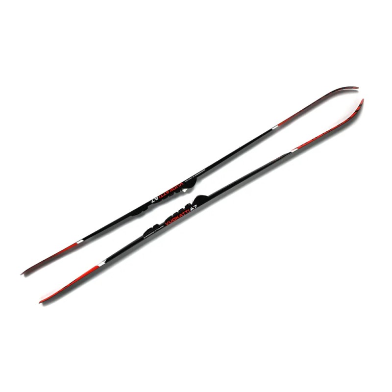 Комплект лыжный беговой Vuokatti Wax, Black/Red, черный/красный, 190 см
