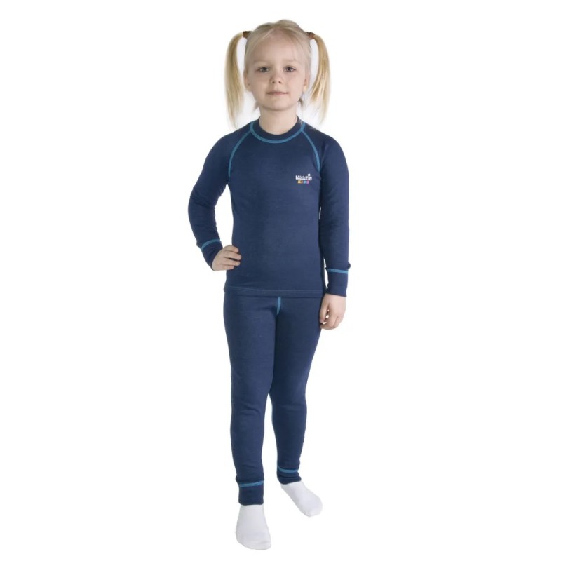 Термокомплект детский Norfin Kids Base Blue 03, синий, 128-134 см