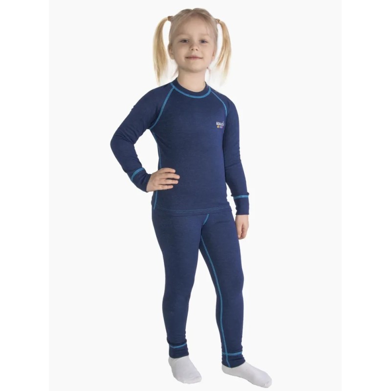 Термокомплект детский Norfin Kids Base Blue 03, синий, 128-134 см