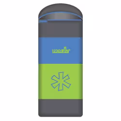 Мешок-одеяло спальный Norfin Atlantis Comfort 350 L, голубой/желтый/серый (до -10°С)