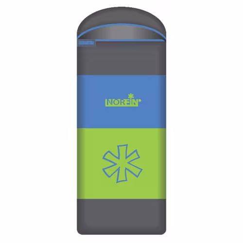 Мешок-одеяло спальный Norfin Atlantis Comfort 350 L, голубой/желтый/серый (до -10°С)