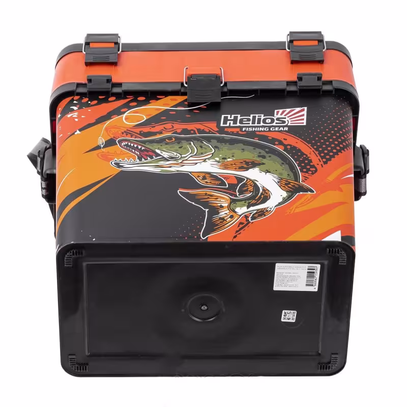 Ящик зимний (шарабан) Helios Pike HS-IML-19-O, оранжевый, 19 л