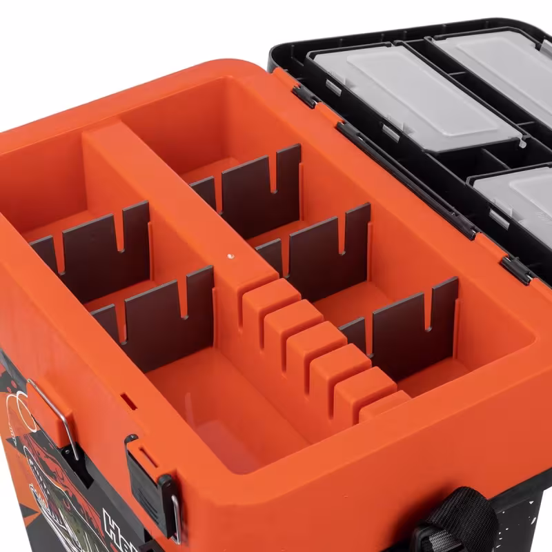 Ящик зимний (шарабан) Helios Pike HS-IML-19-O, оранжевый, 19 л