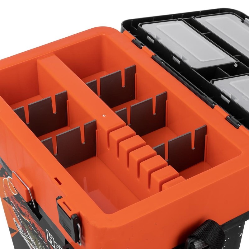 Ящик зимний (шарабан) Helios Pike HS-IML-19-O, оранжевый, 19 л