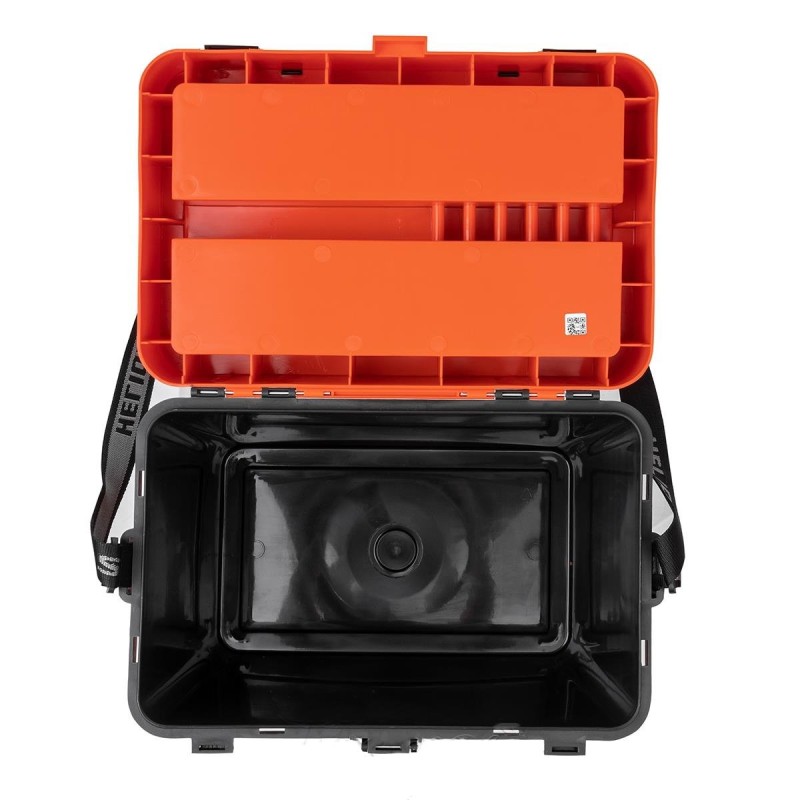 Ящик зимний (шарабан) Helios Pike HS-IML-19-O, оранжевый, 19 л