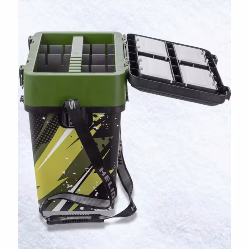 Ящик зимний (шарабан) Helios Zander HS-IML-19-H, хаки, 19 л