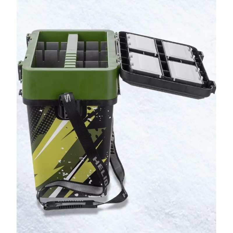 Ящик зимний (шарабан) Helios Zander HS-IML-19-H, хаки, 19 л
