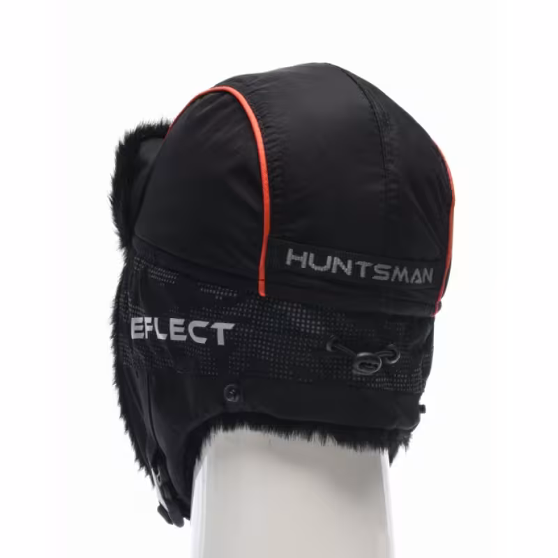 Шапка-ушанка Huntsman (Восток),ткань Reflex Membrane/ норка, чёрный, норка, размер 56-58