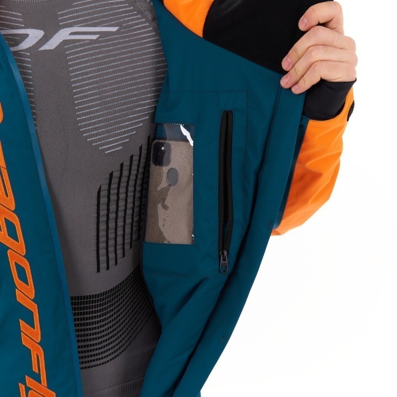 Комбинезон мужской Dragonfly Gravity Premium Man Dark Ocean - Orange 2024, мембрана, синий, размер XXL