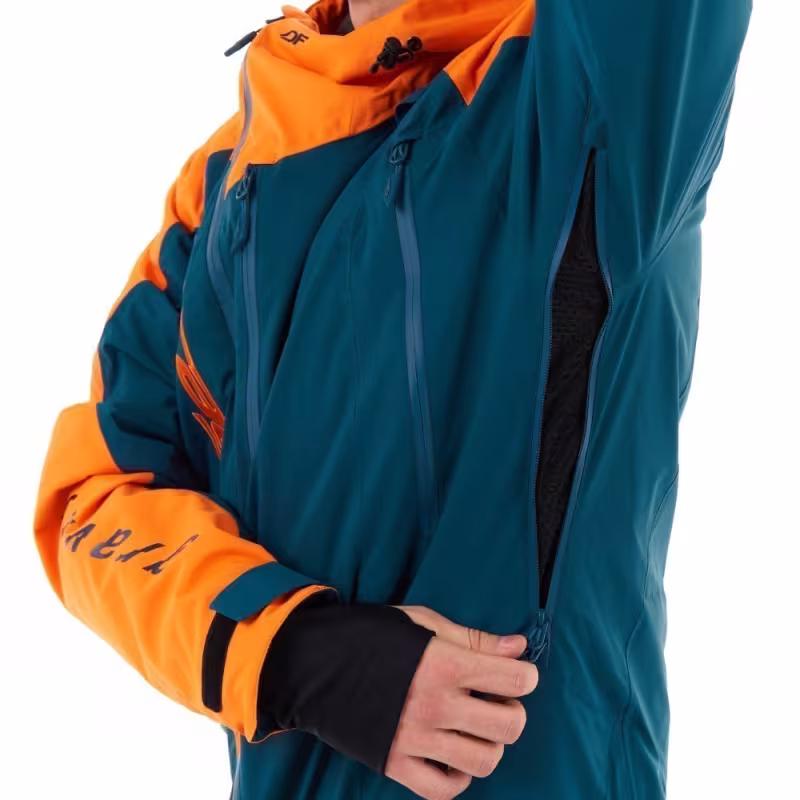 Комбинезон мужской Dragonfly Gravity Premium Man Dark Ocean - Orange 2024, мембрана, синий, размер XXL