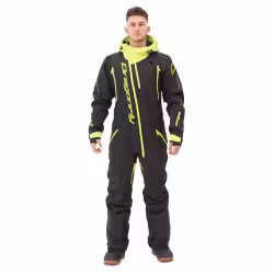 Комбинезон мужской Dragonfly Gravity Premium Man Black - Yellow Green 2024, мембрана, черный, размер XS
