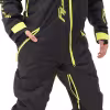 Комбинезон мужской Dragonfly Gravity Premium Man Black - Yellow Green 2024, мембрана, черный, размер XS