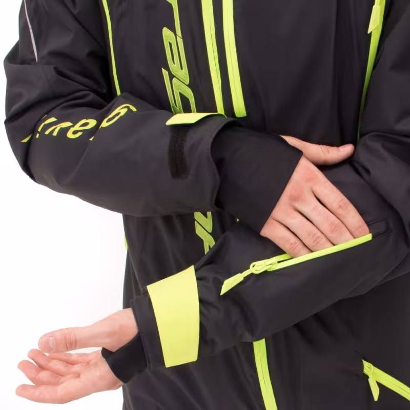 Комбинезон мужской Dragonfly Gravity Premium Man Black - Yellow Green 2024, мембрана, черный, размер S