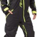 Комбинезон мужской Dragonfly Gravity Premium Man Black - Yellow Green 2024, мембрана, черный, размер S