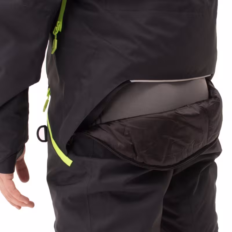 Комбинезон мужской Dragonfly Gravity Premium Man Black - Yellow Green 2024, мембрана, черный, размер S