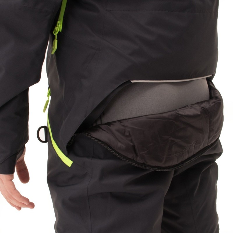 Комбинезон мужской Dragonfly Gravity Premium Man Black - Yellow Green 2024, мембрана, черный, размер S