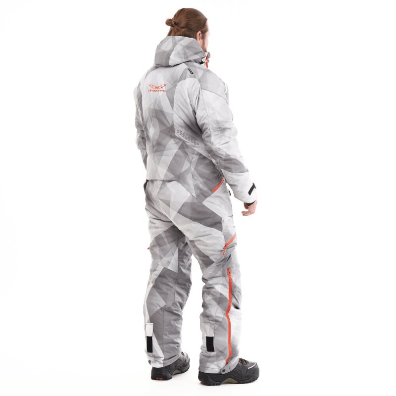 Комбинезон мужской Dragonfly Extreme Man Camo - Grey, мембрана, серый, размер S