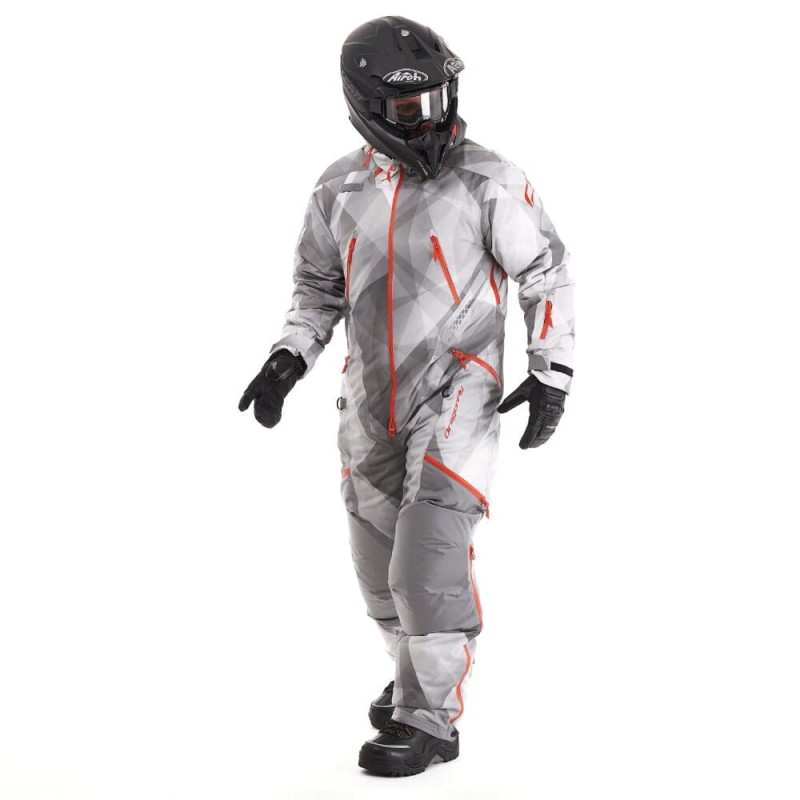 Комбинезон мужской Dragonfly Extreme Man Camo - Grey, мембрана, серый, размер XXL