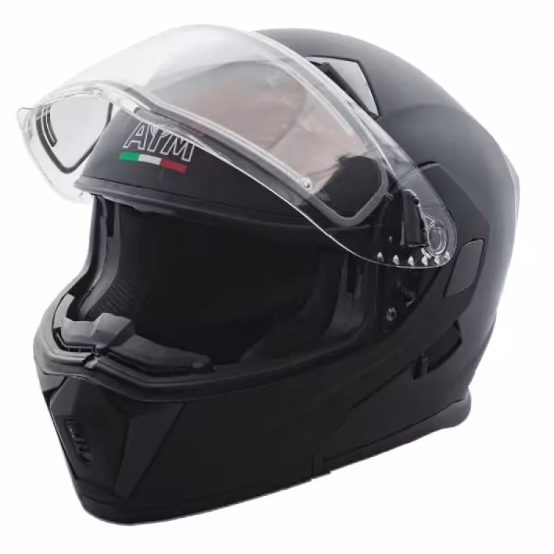 Мотошлем зимний AiM JK906, черный, размер M