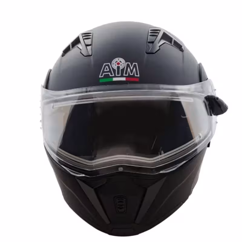 Мотошлем зимний AiM JK906, черный, размер M