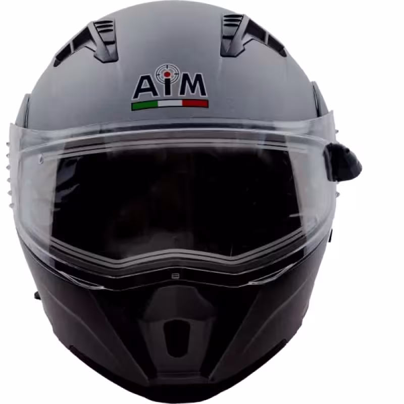 Мотошлем зимний AiM JK906, серый, размер M