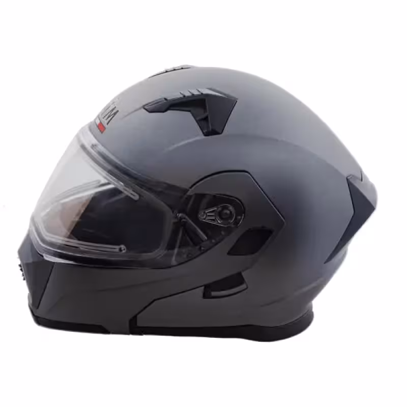 Мотошлем зимний AiM JK906, серый, размер M