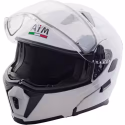 Мотошлем зимний AiM JK906, белый, размер M