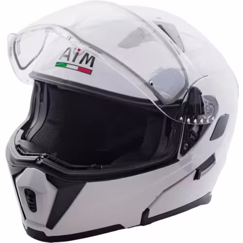 Мотошлем зимний AiM JK906, белый, размер M