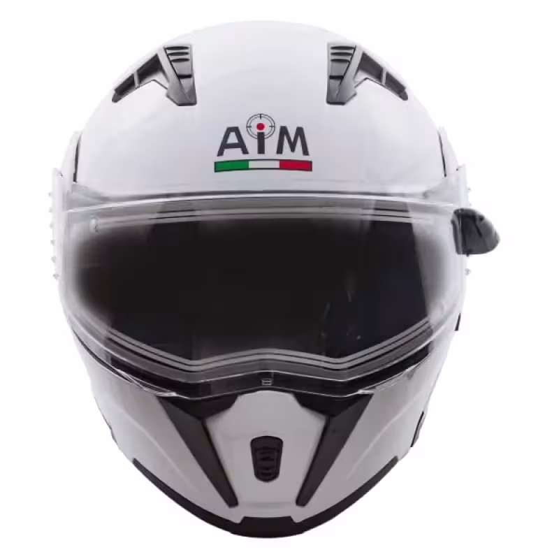 Мотошлем зимний AiM JK906, белый, размер M